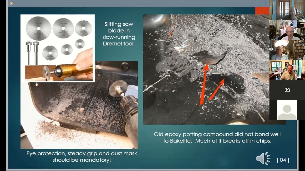 Using UV cure adhesive to repair broken Bakelite cabinets: Robert Lozier