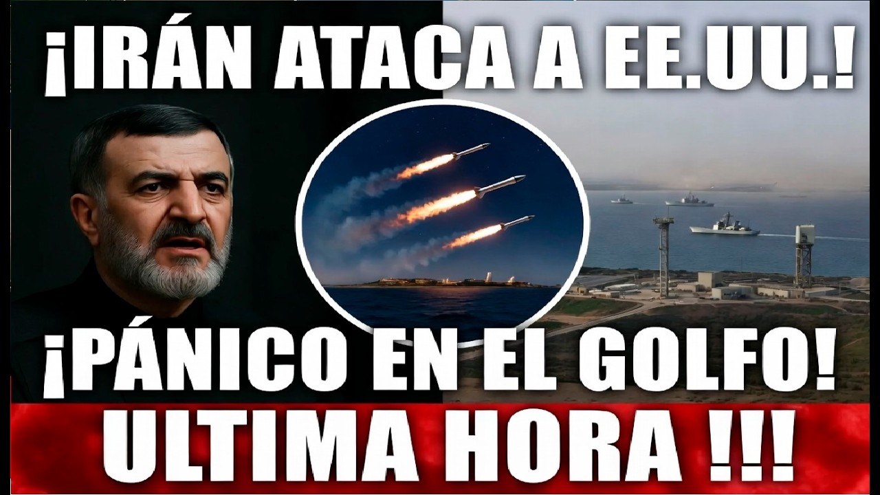 🚨EN DIRECTO! 🔥 ATAQUE A EE.UU.! IRÁN LANZA TRIPLE OLA DE MISILES CONTRA BASE MILITAR EN EL GOLFO.
