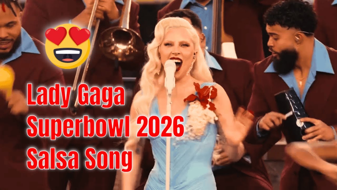 Леди Гага поет сальсу на Супербоуле 2026 🔥