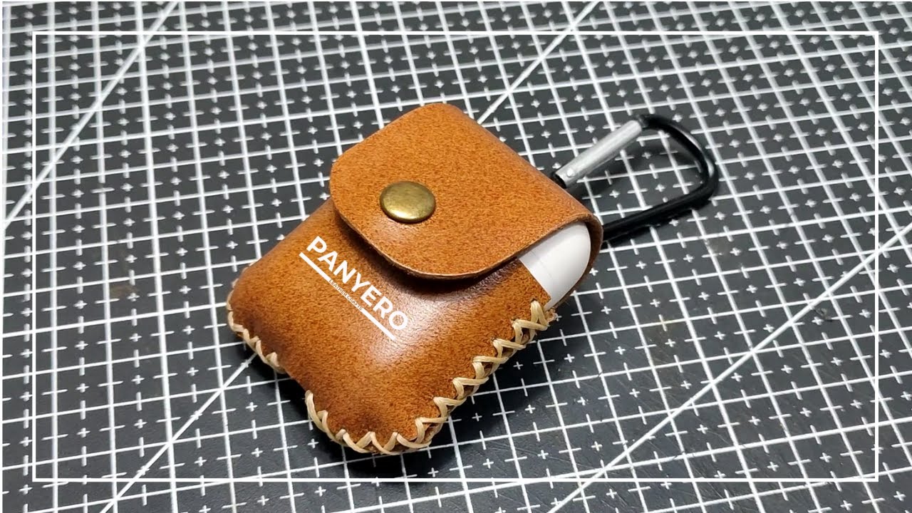 Making a Leather Airpods Case / leatherworks /DIY Projects / FREE PDF Pattern