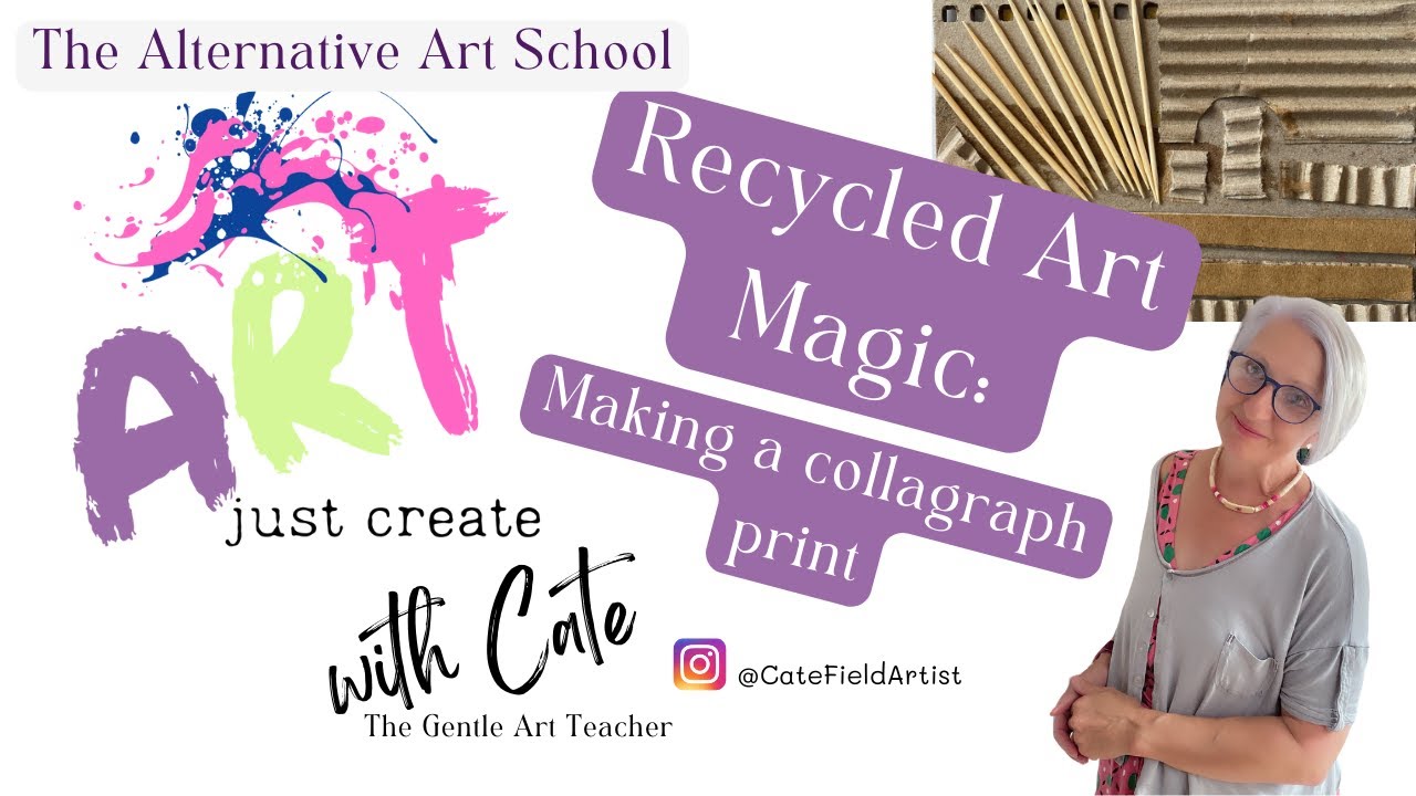 From Junk to Art: How to Make Collagraph Prints with Recycled Finds. Super Easy!