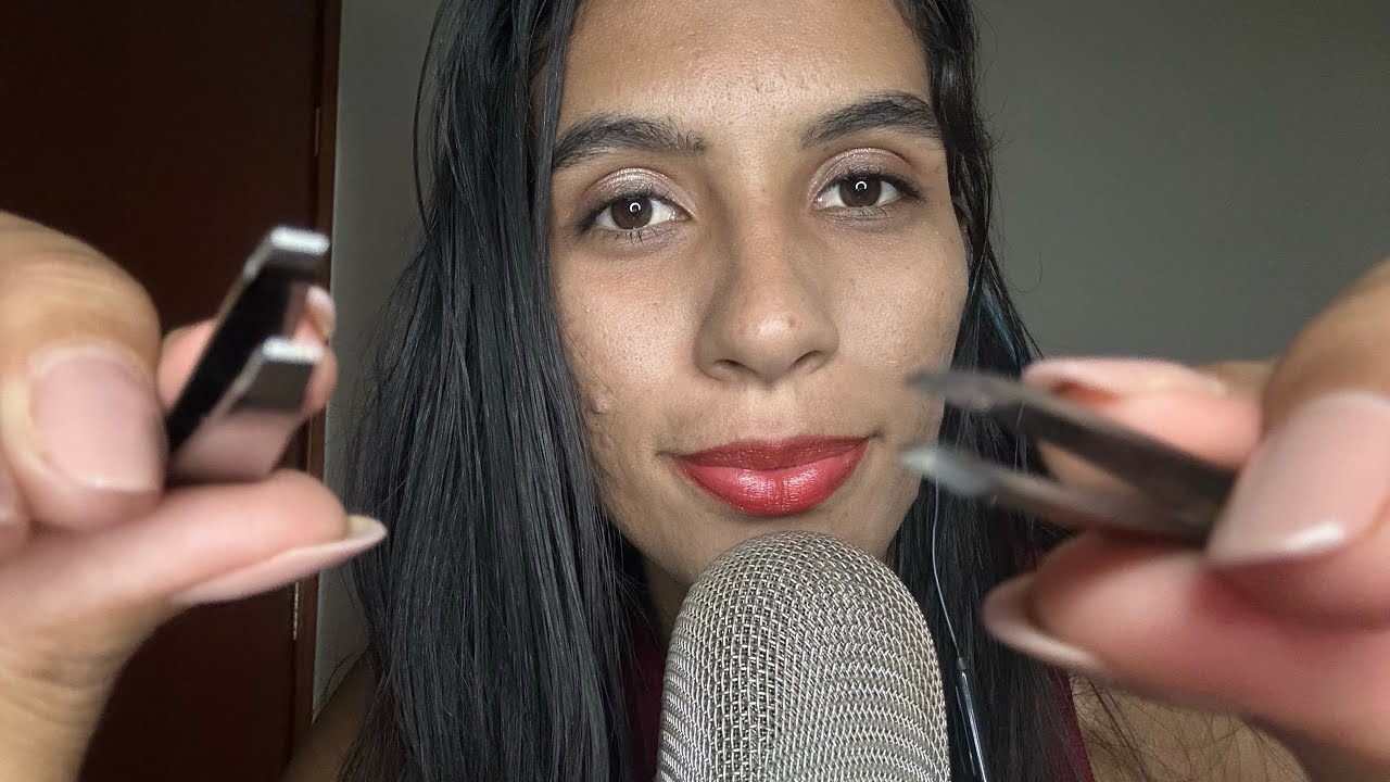ASMR FAZENDO SUA SOBRANCELHA 🖌️