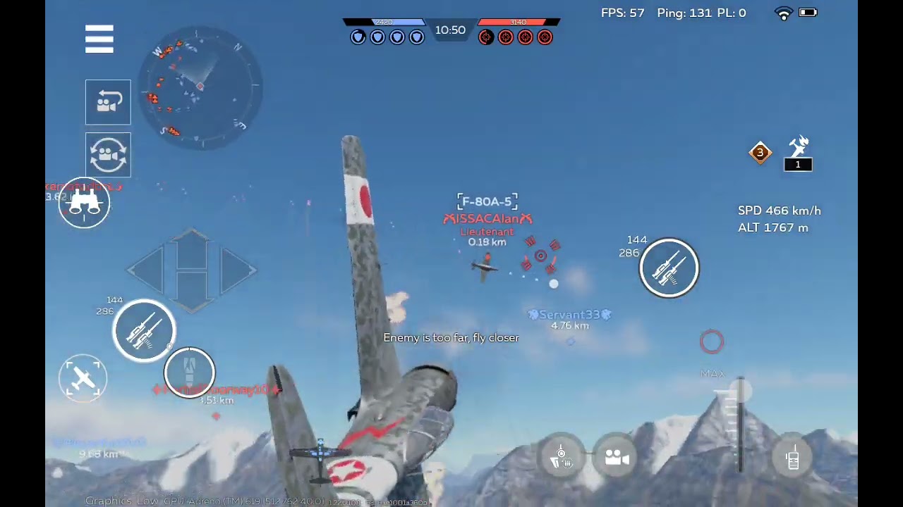 Ki-87, Ki-94-II, Ki-84 ko, air battle gameplay #WTM close game win 