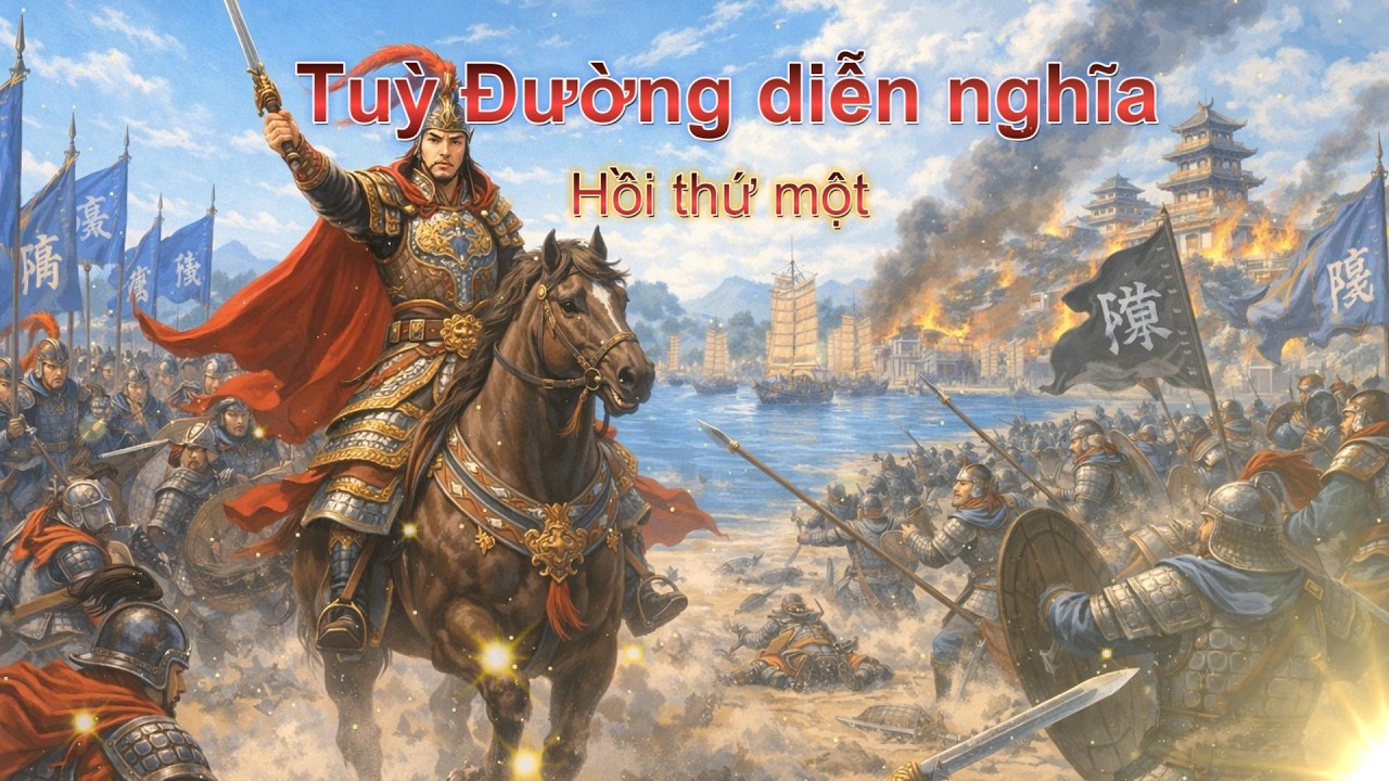 [TRUYỆN AUDIO Tùy Đường Diễn Nghĩa] Hồi 1 - Tùy Đế cất quân chiếm đất nhà Trần