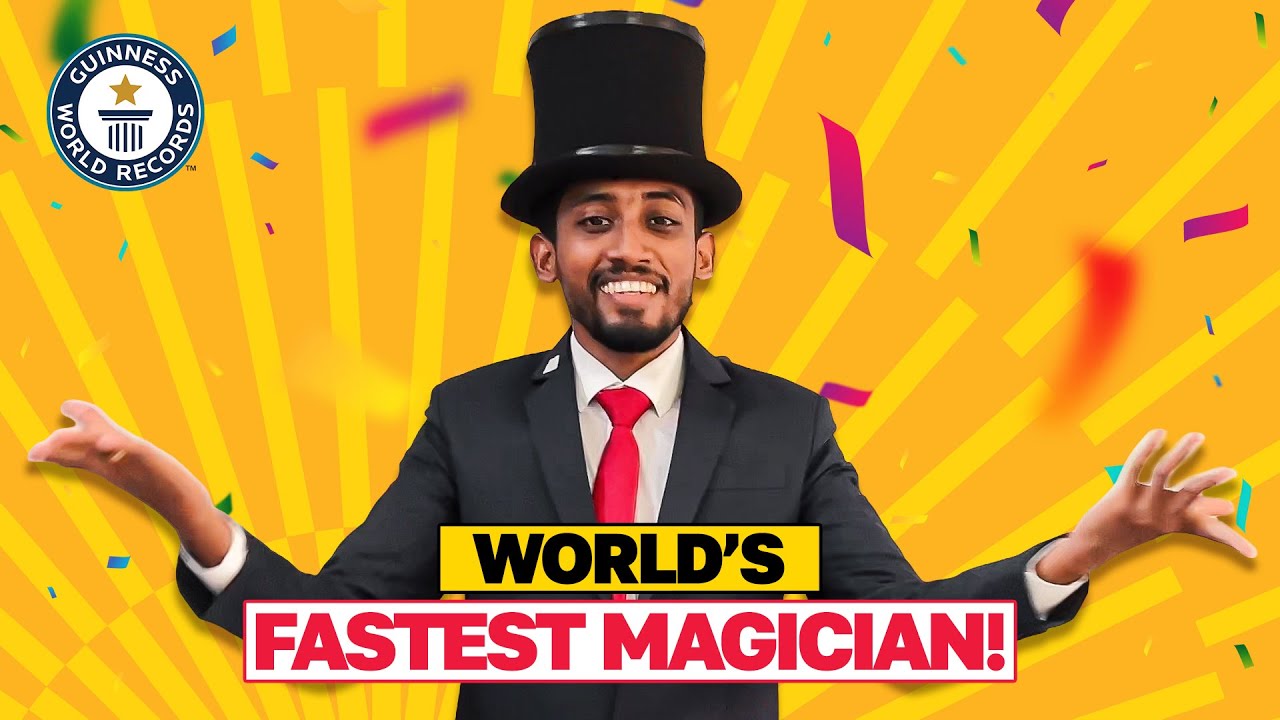Fastest Magician Performs Incredible Illusion Tricks | Guinness World Records