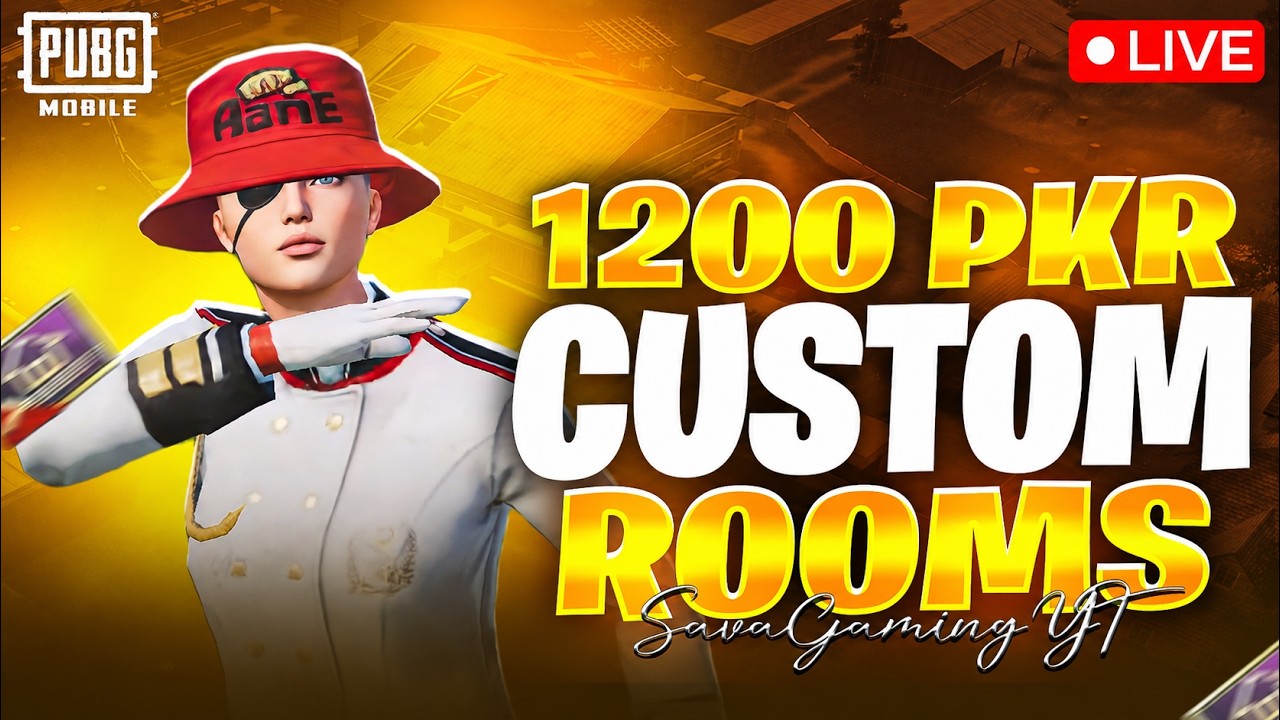 CUSTOM ROOMS | TIKTOK + FACEBOOK LIVE | PUBG MOBILE | SAVA GAMING