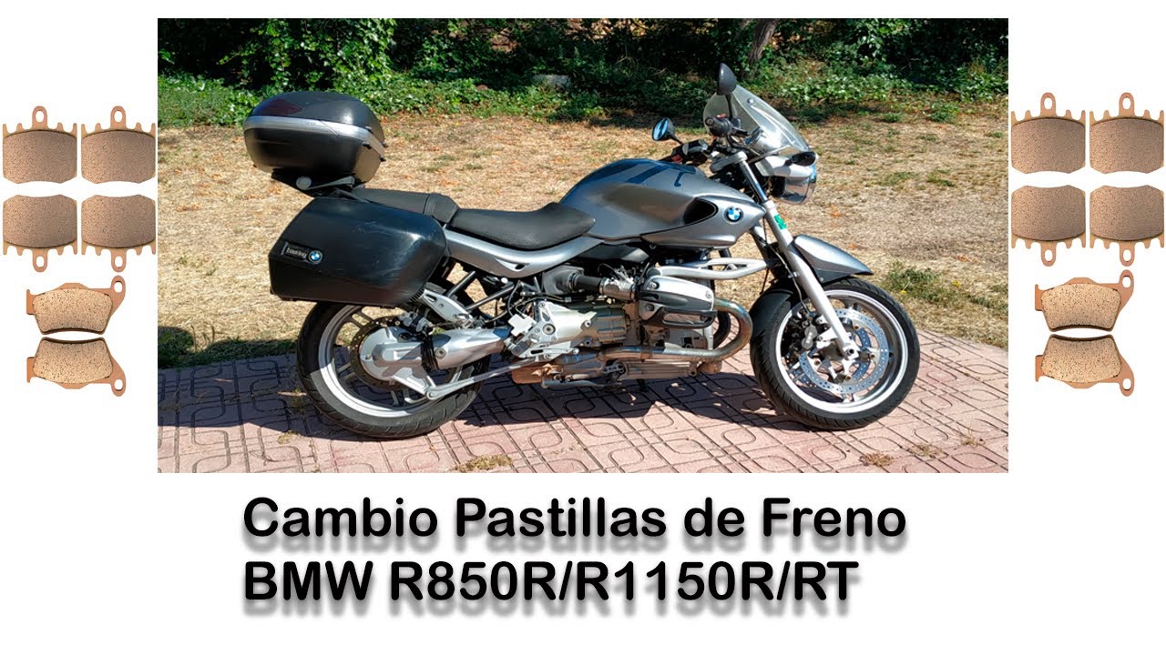 BMW R850R Cambio de pastillas de freno delanteras y traseras #CambiodeBujíasBMWR850R
