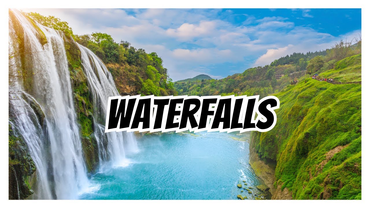 4k UHD Dragon Waterfalls. Water White Noise. Relaxing Waterfall Sounds for Sleep,15 Minutes