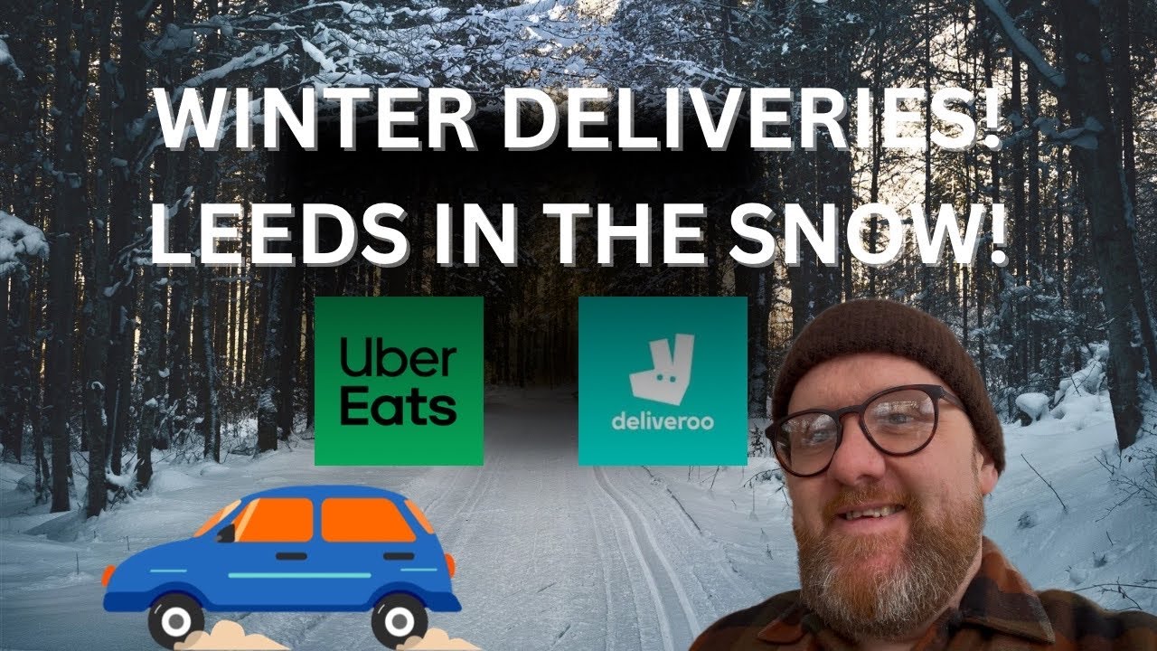Delivering Uber Eats & Deliveroo in Heavy Snow | Leeds Winter Hustle!