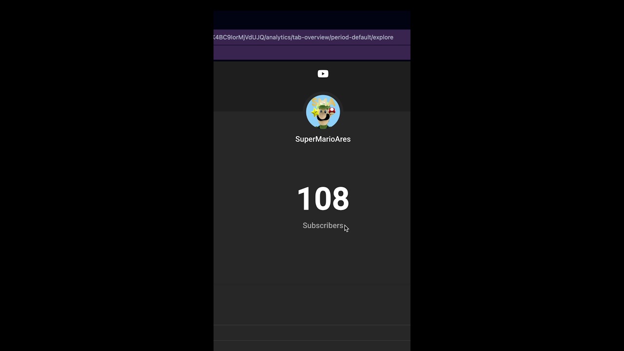Me hitting 100 subs live!