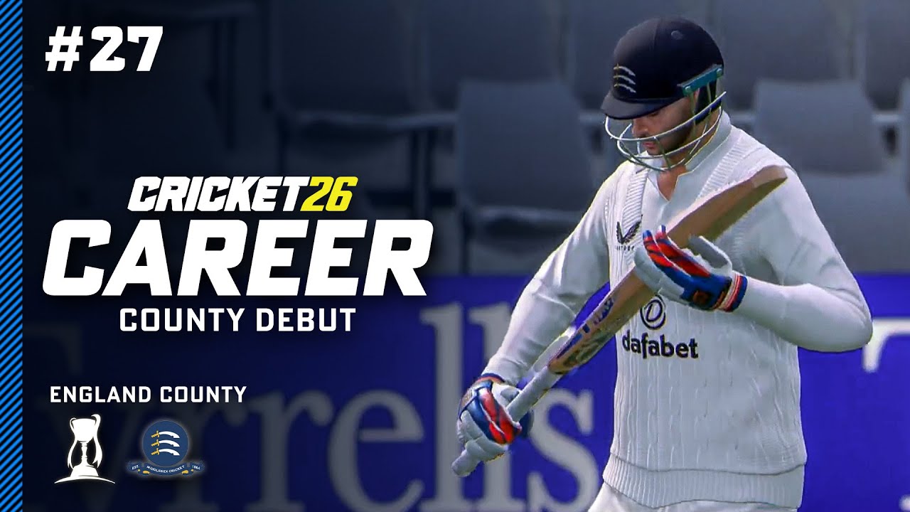 COUNTY CUP DEBUT - Cricket 26 Career Mode #27
