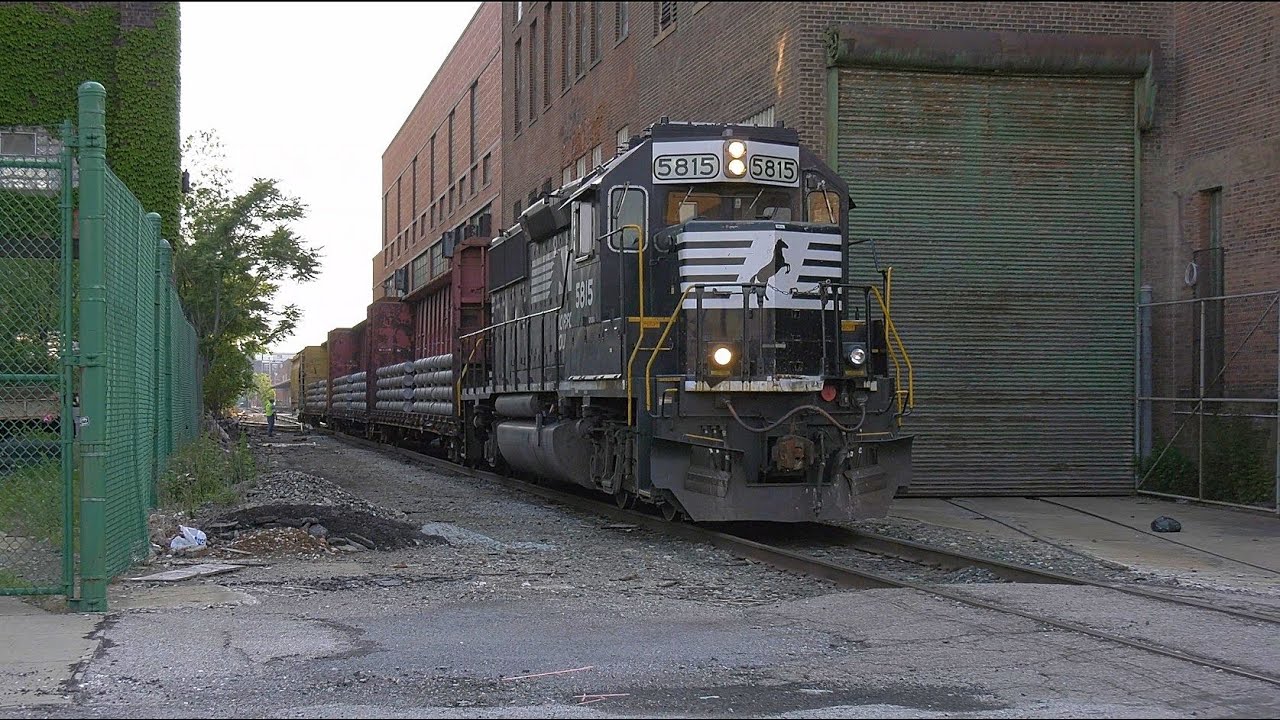 Switching the last customer on the PRR Silver Plate Branch and bridge views of downtown Cleveland