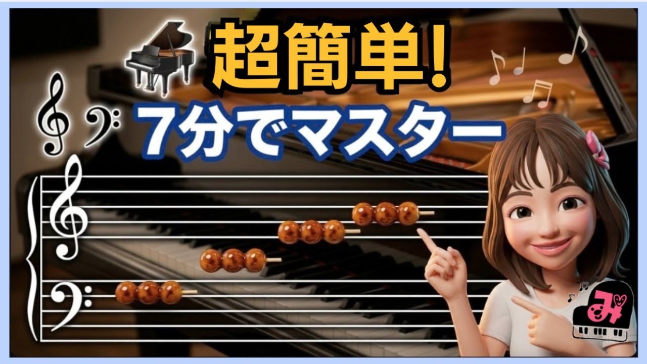 【ピアノ基礎】　超簡単！７分でマスターできる音符の読み方・裏技（独学ピアノ応援）