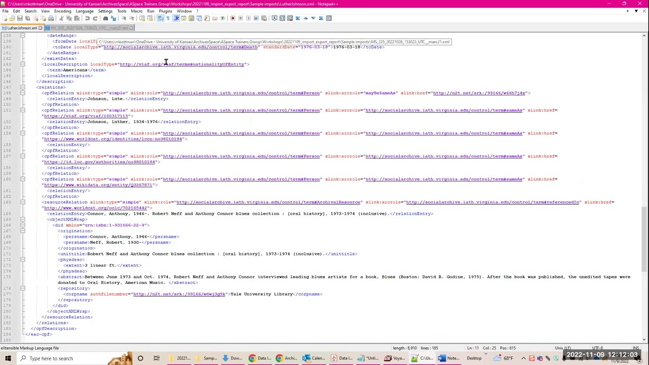 Using Imports, Exports, and Reports Functionality in ArchivesSpace