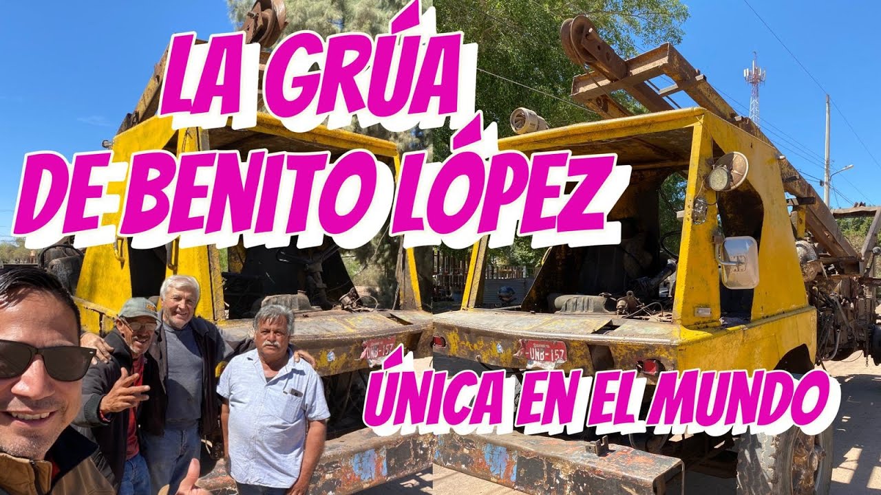 Está Grúa es única en el mundo y la inventó Benito López 🫡Nos platica anécdotas de el y su grúa👏