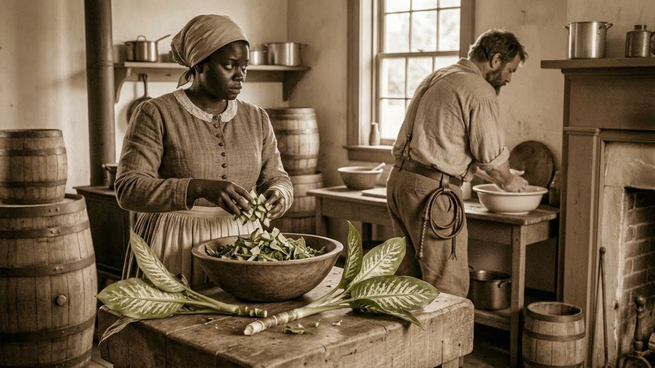 A ESCRAVA que picou 'Comigo-Ninguém-Pode' na Salada do Feitor: A Garganta Fechada para Sempre!