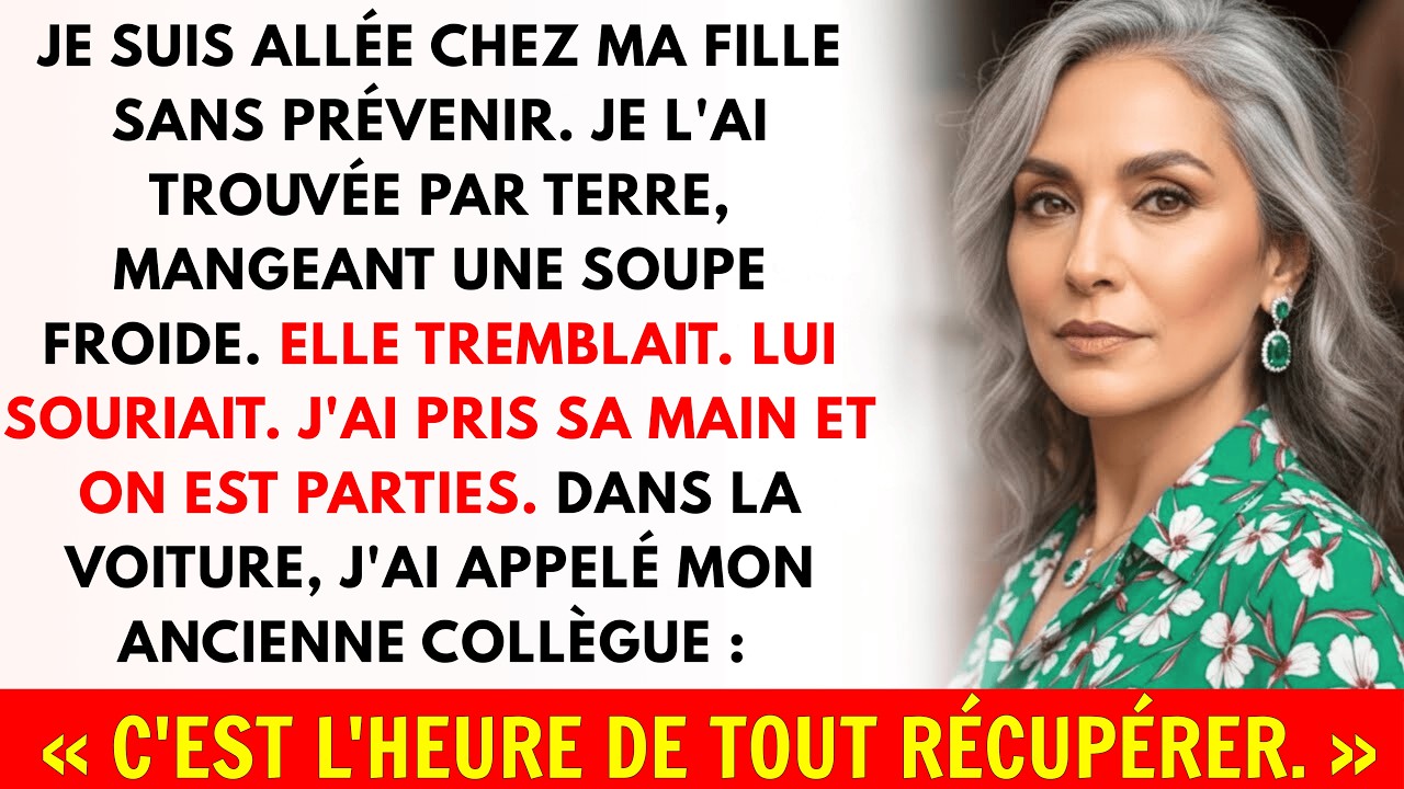 Je suis arrivée chez ma fille sans prévenir et je l'ai trouvée assise par terre, mangeant u...