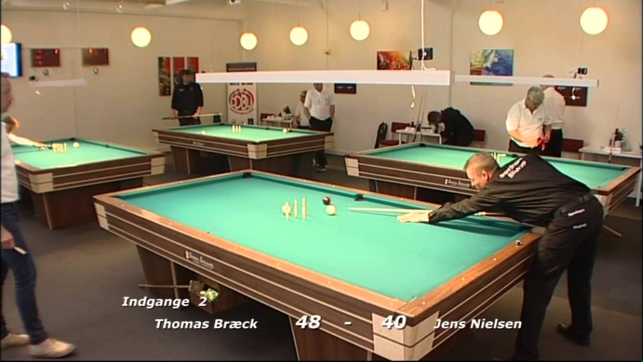 Dm Keglebillard Individuelt 2015 KvartFinale Thomas Br&aelig;ck Vejby Jens Nielsen Bristol Odense