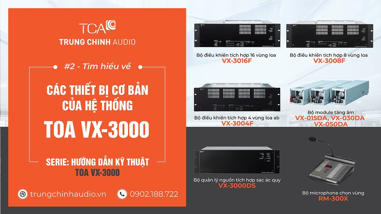 #2 Tìm hiểu các thiết bị cơ bản của hệ thống di tản TOA VX-3000