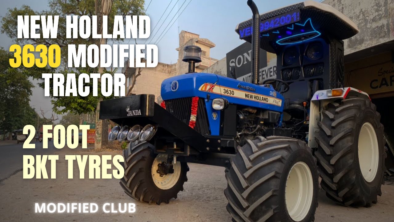 New Holland 3630 Modified Tractor | New Holland 3630 Model 2022 | 2 Foot BKT Tyres | Modified Club