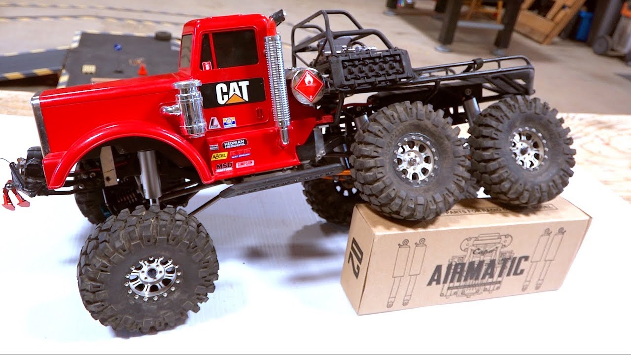 BIG RED 6x6 PETERBILT: Air Ride Suspension - Capo Racing Modded Airmatic System | RC ADVENTURES