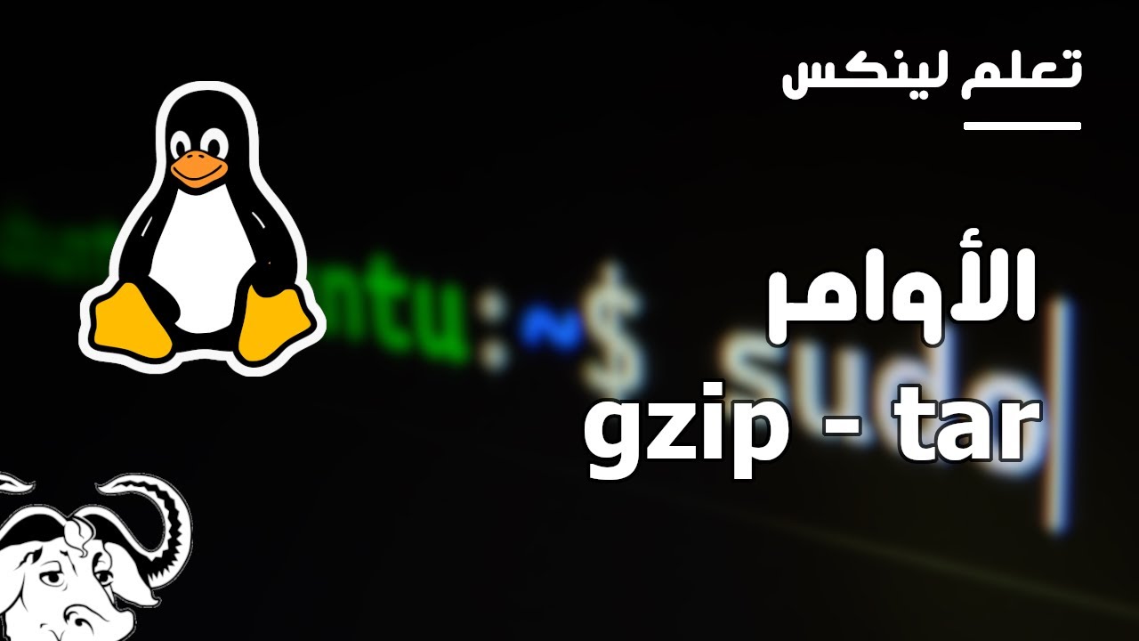 تعلم لينكس : الأوامر gzip و tar