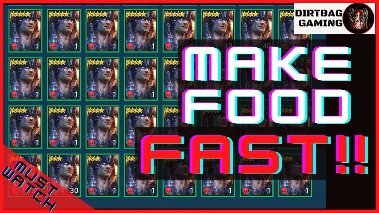 Fastest Way To Farm Food | All Levels! | Cheapest Farming Tips | Raid Shadow Legends