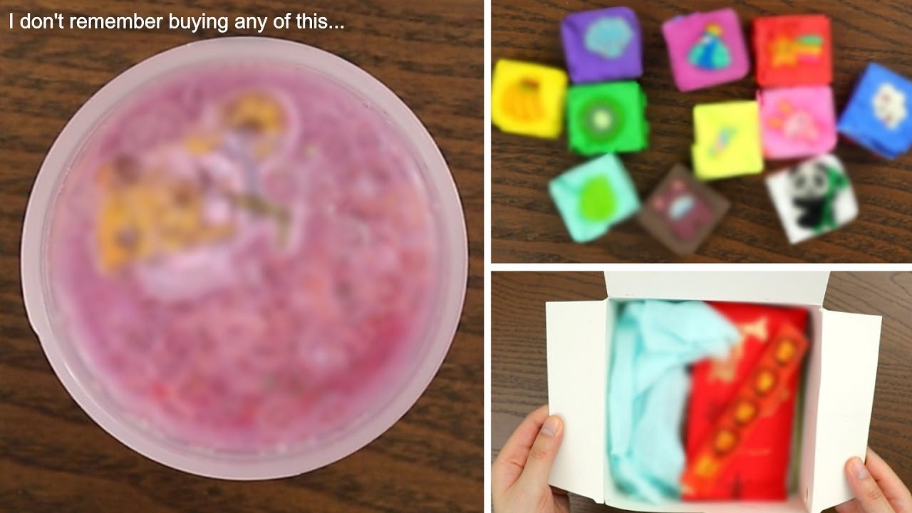 Unboxing Slime Packages I Don't Remember Buying - they're at least 2 months old...