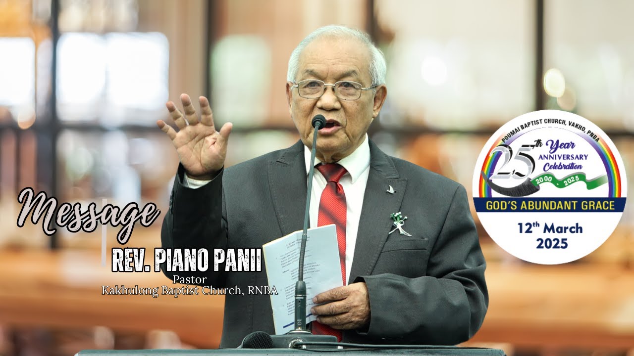 Rev Piano Panii Full Message | at Vakho Baptist Church Silver Jubilee