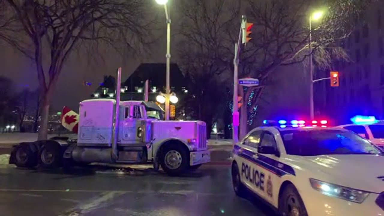 Ottawa - Saturday night  Protest Day 15 - Freedom convoy