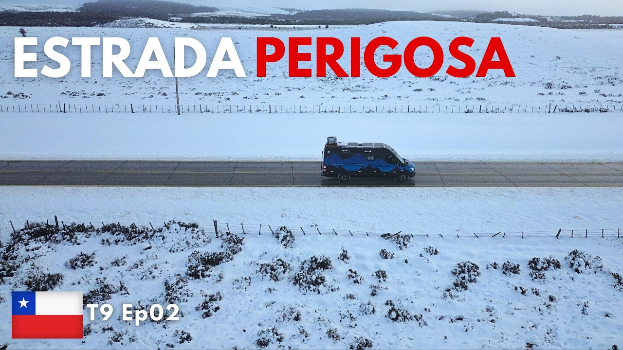 Acidente, Gelo e Vilarejo Inesperado | Nossa viagem pelo Chile virou SUSPENSE - T9 Ep02
