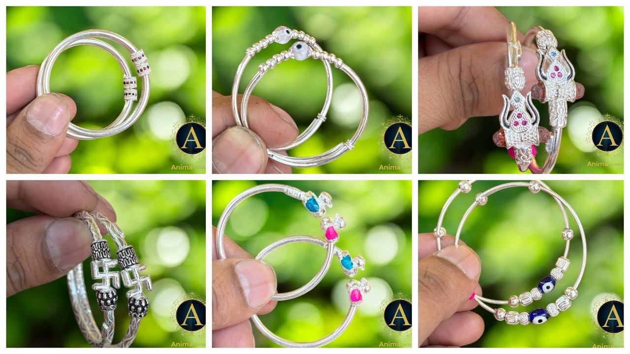 stylish & cute baby bangles designs 2025 // exclusive baby bangles designs // silver baby bangles