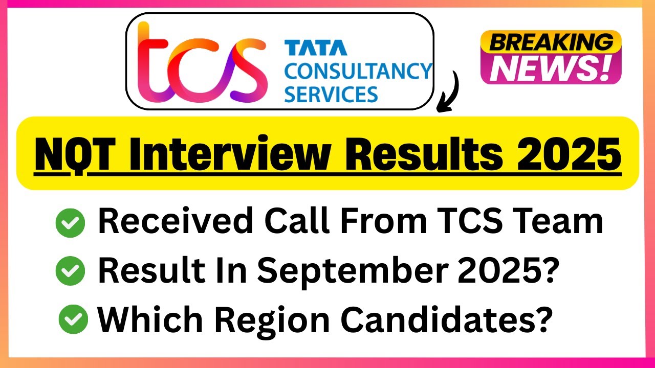 🔥TCS NQT Interview Result Big Update 2025 | TCS Result In Sept 2025 | Got Call From TCS HR Team