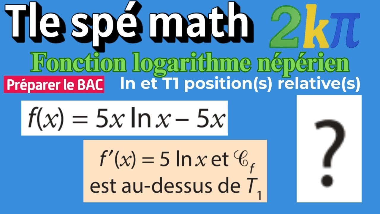 105p194 Étudier la position d’une courbe par rapport à sa tangente