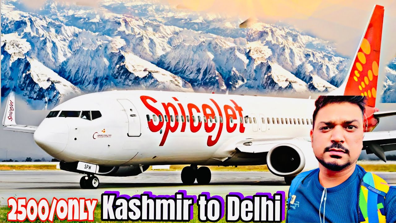Srinagar to Delhi Flight ✈️ Srinagar AirPort review | Budget flight journey 