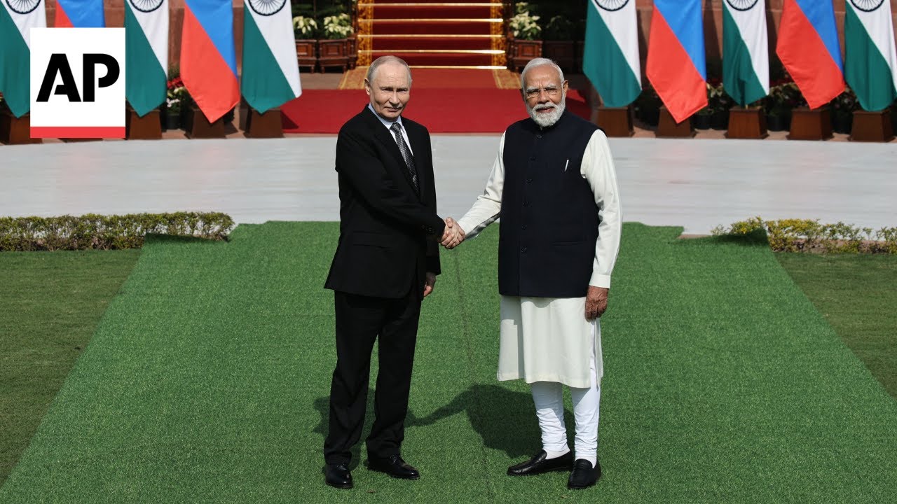 Putin meets Modi in New Delhi during India visit