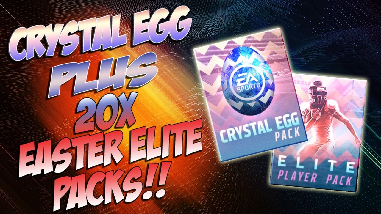 CRYSTAL EGG & 20x ELITE EASTER PLAYER PACK OPENING!! PLUS 99 OVR NTL!! MADDEN MOBILE 17