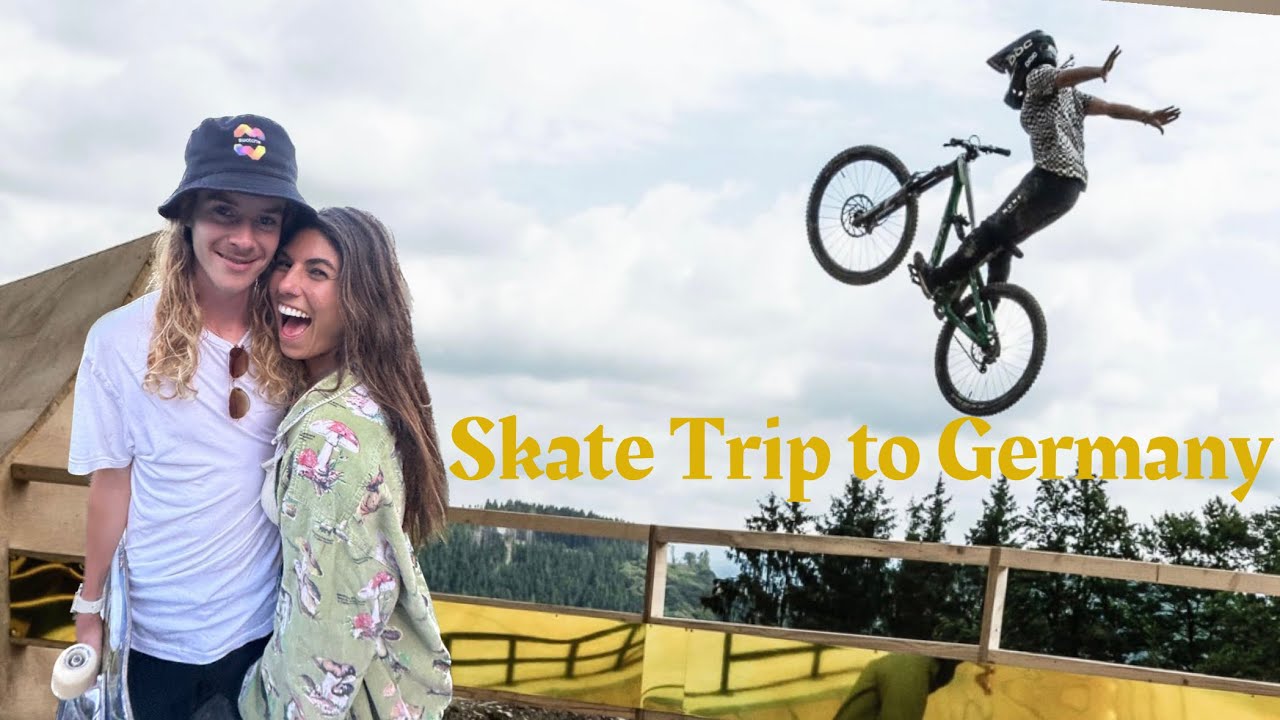 Pt.1 Skate Trip to Germany w @authenticandyanderson @swatch & the best mountain bikers in world