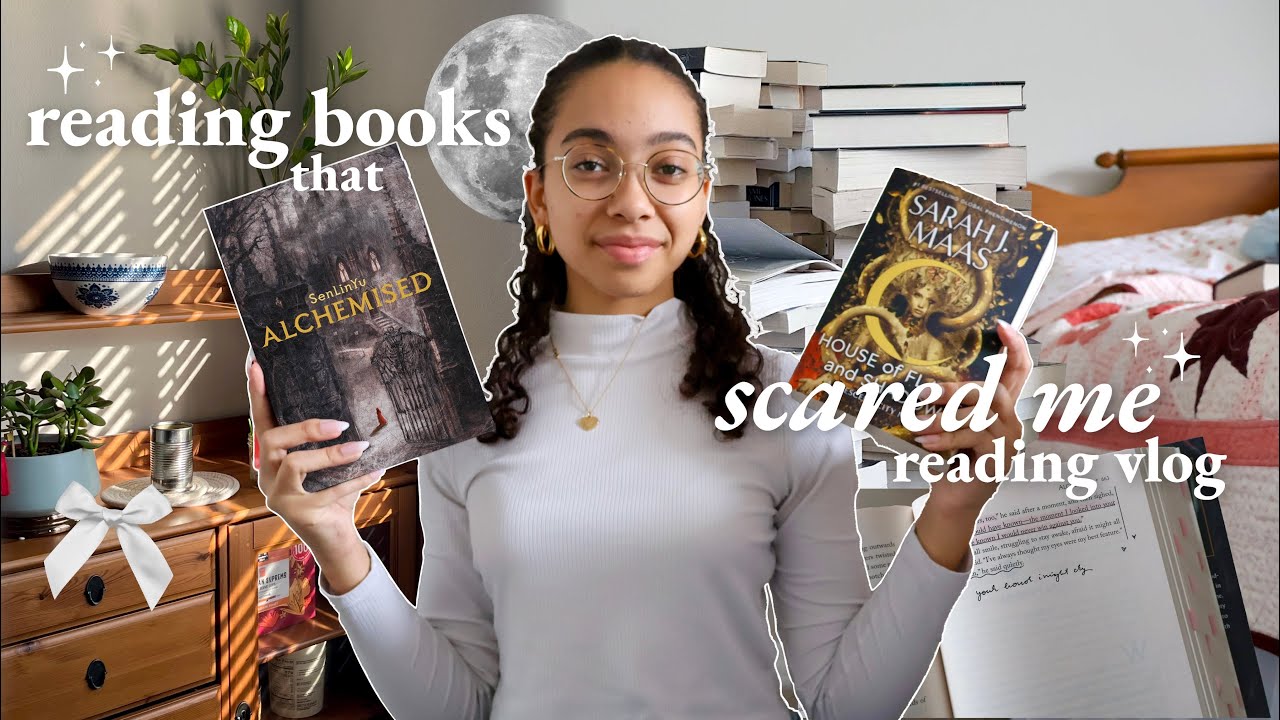 reading books that SCARED me ‼️ reading hofas + alchemised | non spoiler reading vlog
