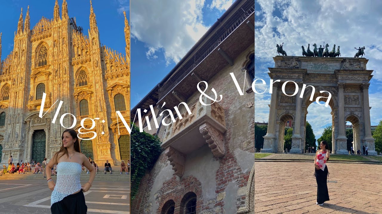 D&iacute;as bonitos en Mil&aacute;n y Verona 🍓📹 | vlog de verano, outfits & caf&eacute;s bonitos