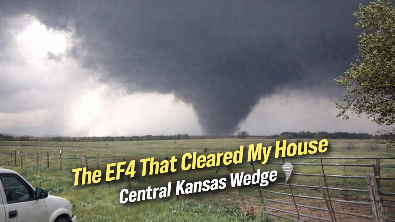 EF4 Tornado Passed Behind My House | Central Kansas Wedge 🌪️