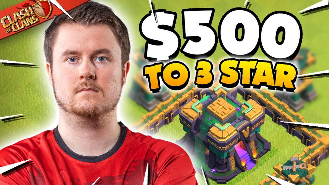 I Challenged iTzu to 3 Star at MAX TH14 for $500