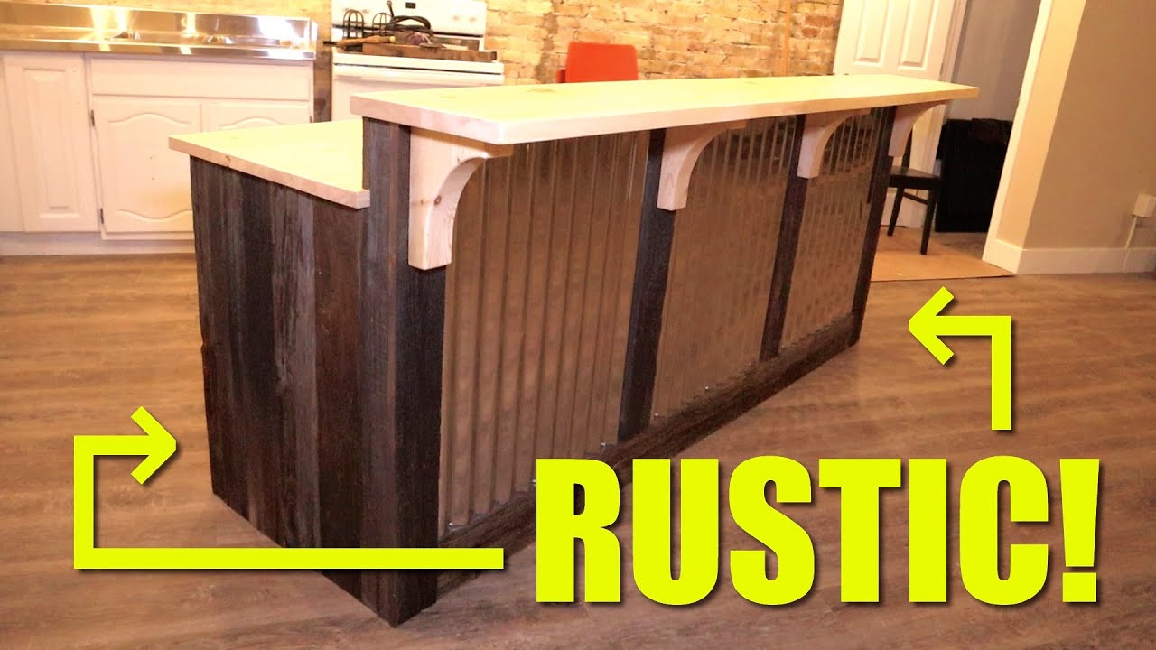 Building A Kitchen Island - Wood & Metal