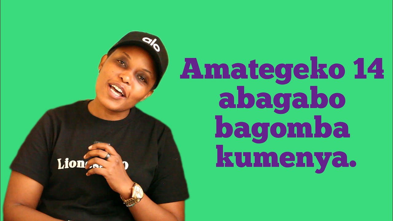 UMUGABO NYAMUGABO AGIRA AMAHAME AGENDERAHO// NGAYA AMATEGEKO/ AMAHAME 14 Y'ABAGABO.
