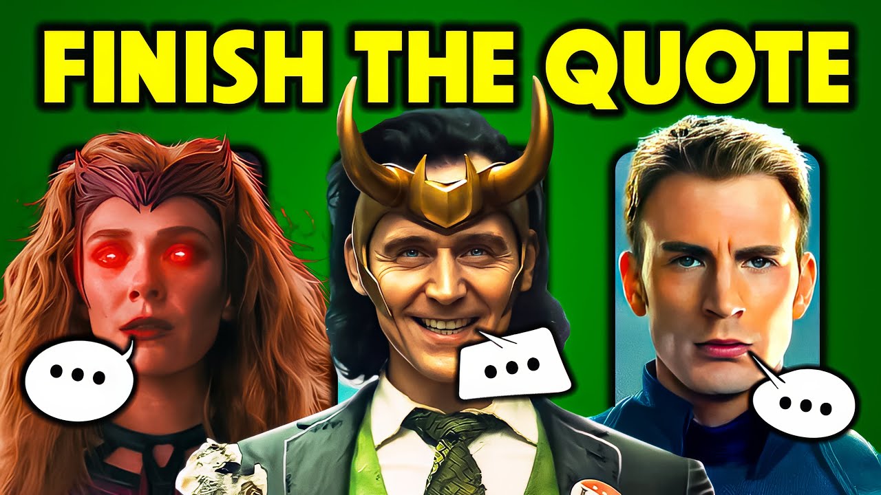 Can You Finish The MCU Quote? | Marvel Movie Trivia Quiz