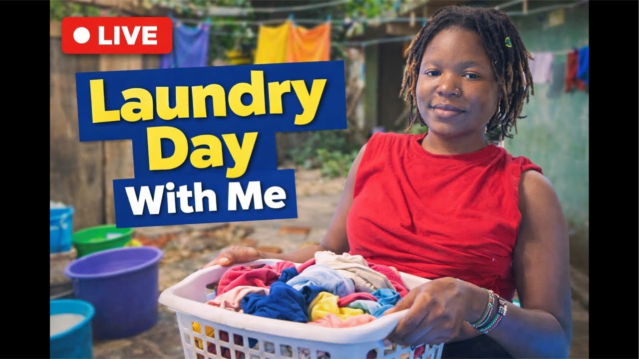 Washing Clothes With Me LIVE 🧺 Cleaning, Talking & Connecting🤍.