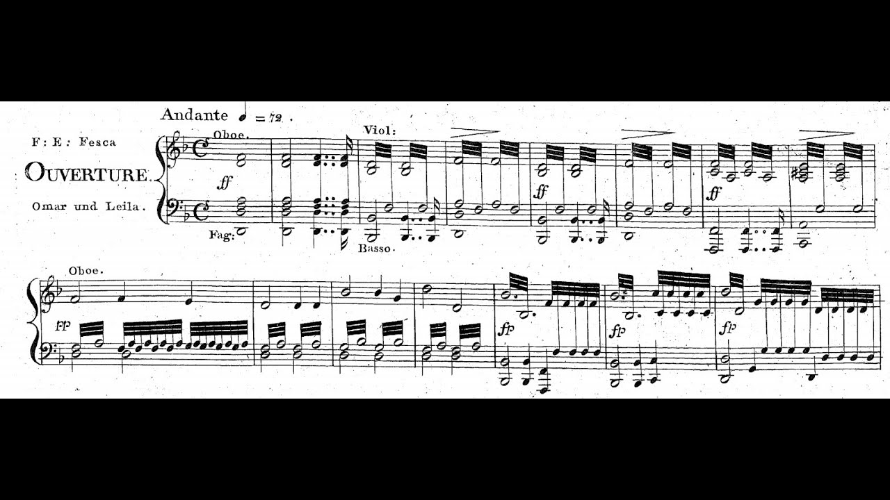 Friedrich Ernst Fesca - Omar und Le&iuml;la 'Overture', Op.28