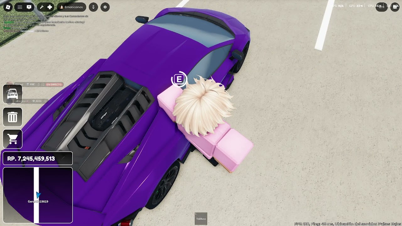Probando lamborgini revoltoso en CDID roblox!!!!
