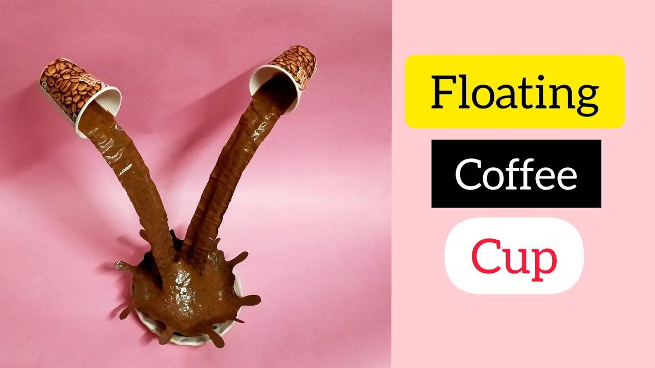 Floating coffee cup/home decor/kitchen decor/tea cup/DIY craft