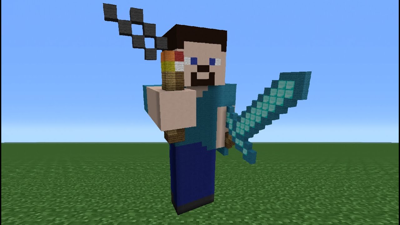 Учебник Minecraft: как сделать статую Стива (Исследователя Стива)